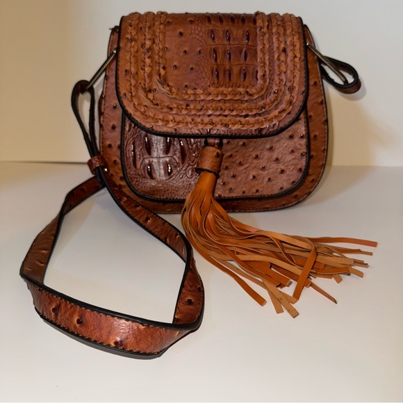 Brown Leather Crossbody Bag - Picture 1 of 4